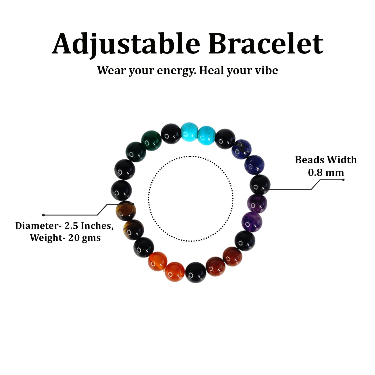 7 Chakra Gemstone Bracelet