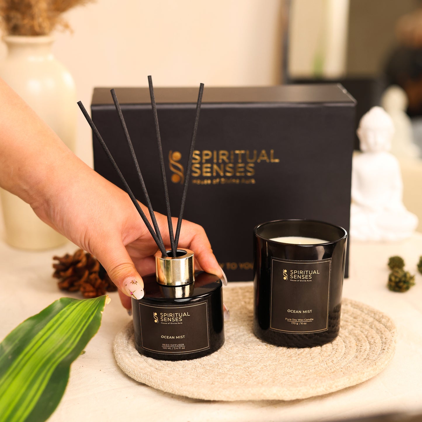 Ocean Mist Reed Diffuser & Aroma Candle Gift Box