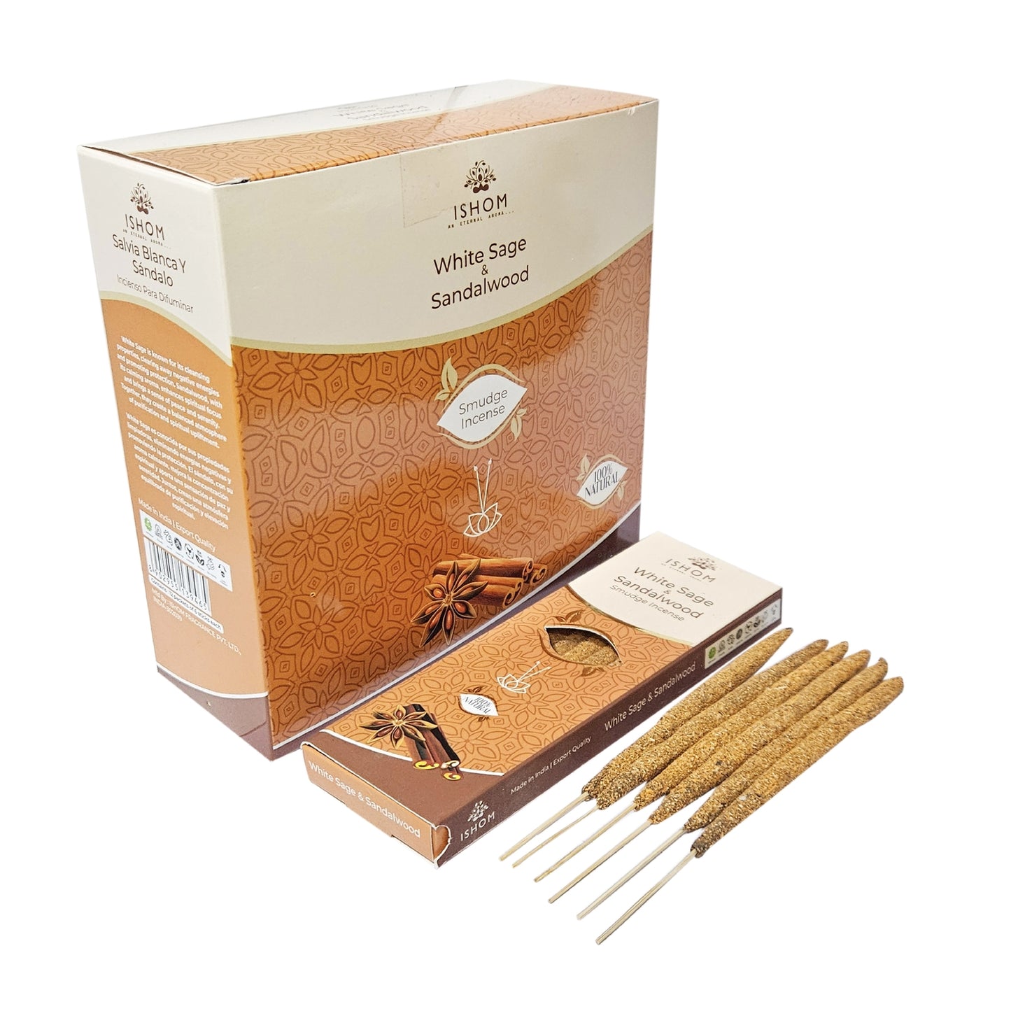 White Sage & Sandalwood Smudge Incense sticks