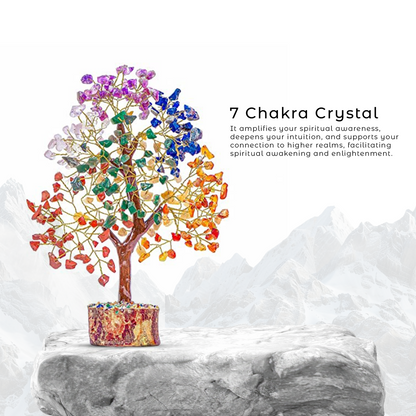 7 Chakra Crystal Healing Gemstone Tree | For Physical & Emotional Balance