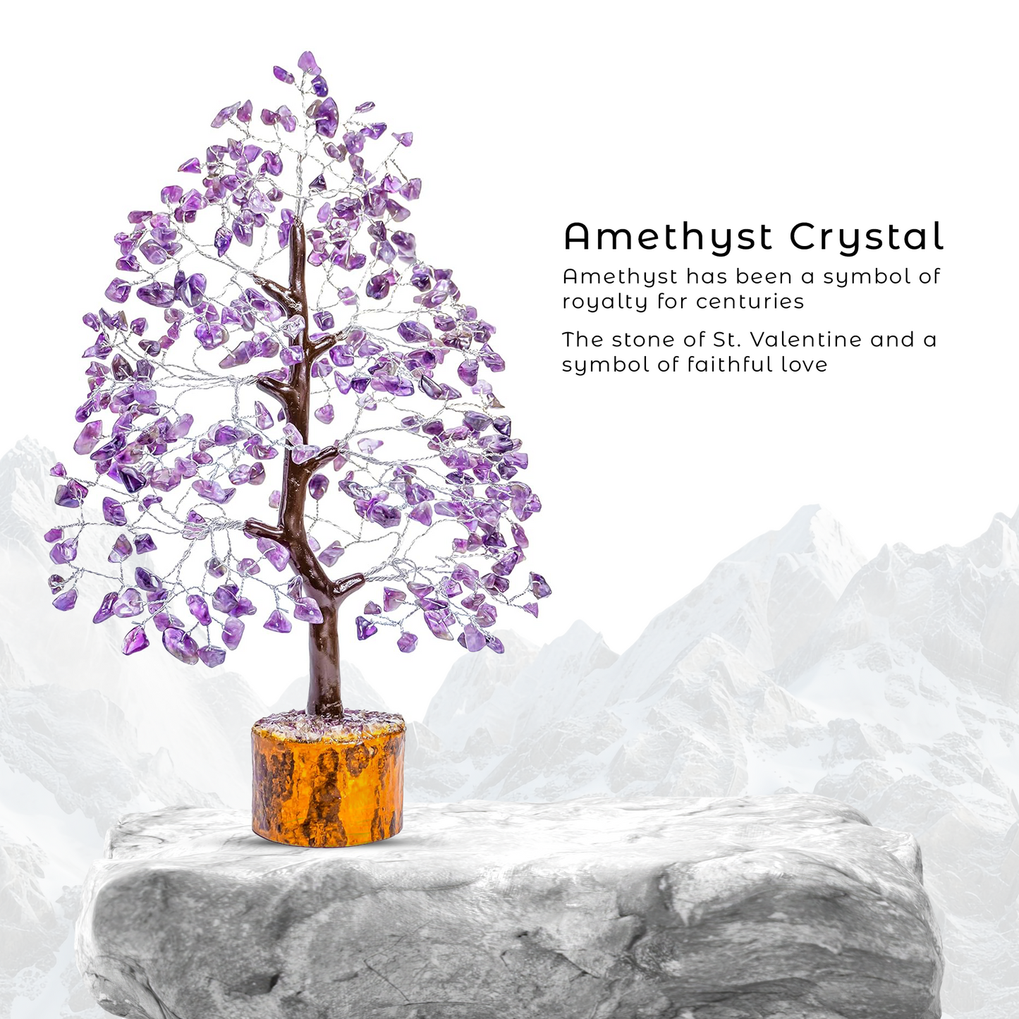 Amethyst Crystal Healing Gemstone Tree | For Growth