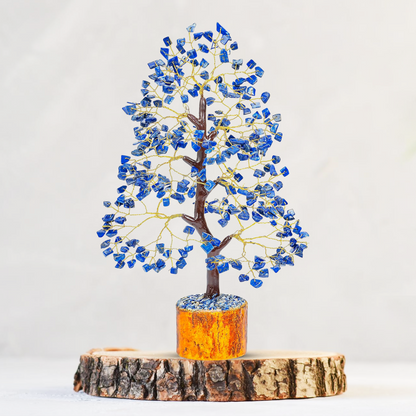 Lapis Lazuli Crystal Healing Gemstone Tree | Prevents Depression & Anxiety