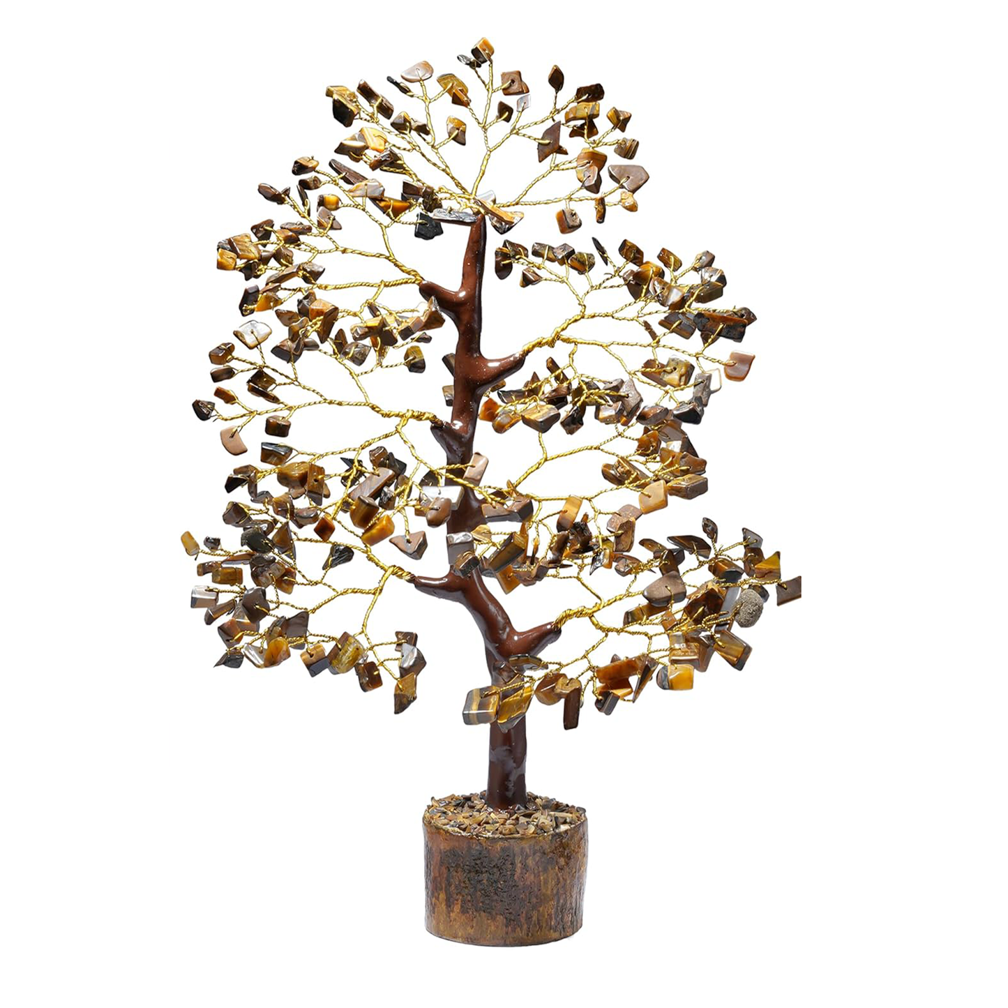 Tiger Eye Crystal Healing Gemstone Tree | For Decision Making