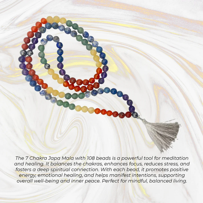 7 Chakra Jaap Mala 108 Beads