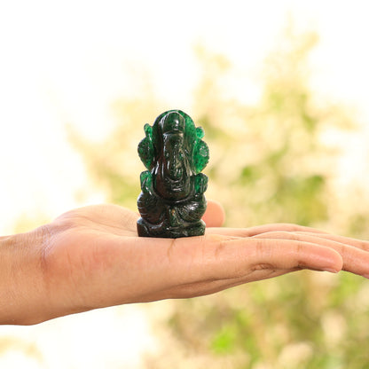 Green Aventurine Ganesh by Spiritual Sense