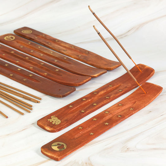 Wooden Incense Holder (Pack of 12)