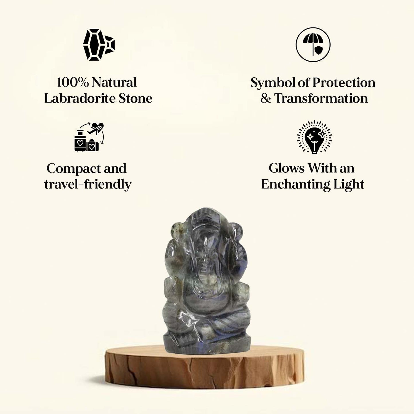 Labradorite Ganesh