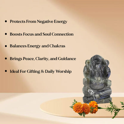 Labradorite Ganesh