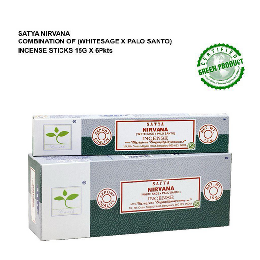 Satya Nirvana (White Sage x Palo Santo) 15g x 6 Packs