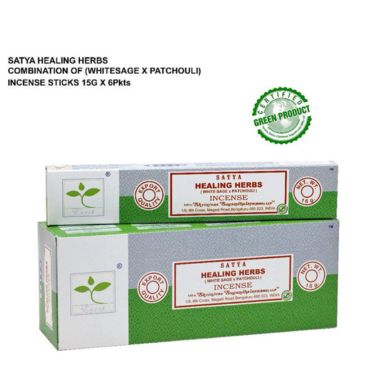 Satya Healing Herbs (White Sage x Patchouli) 15g x 6 Packs
