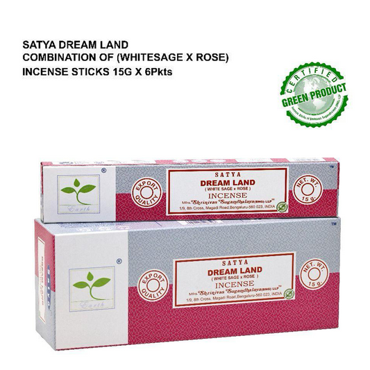 Satya Dream Land (White Sage x Rose) 15g x 6 Packs