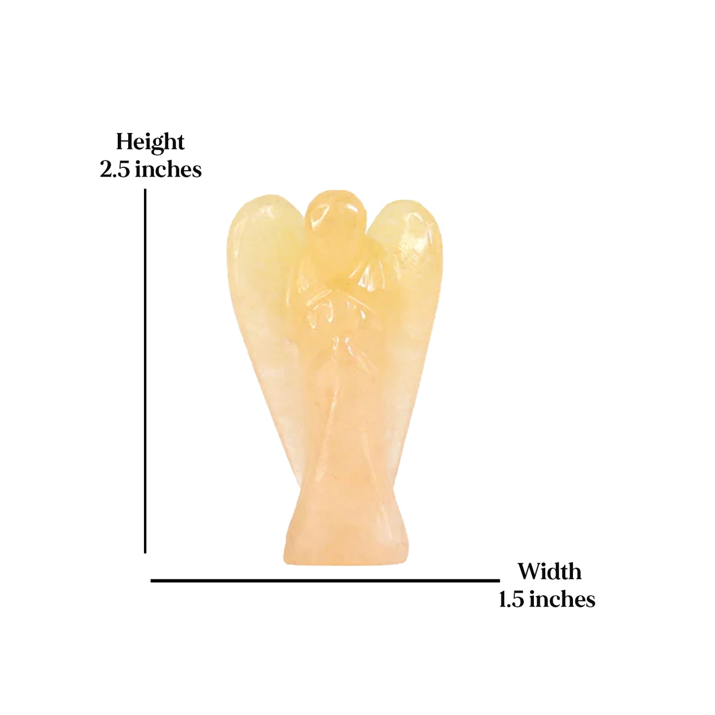 Ángel de cuarzo amarillo